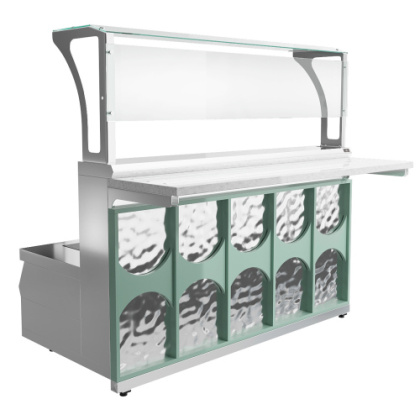 Мармит первых блюд 3-конфорочный индукционный Luxstahl МПИ (С)-1500 Premium Mirror (Зеркало)