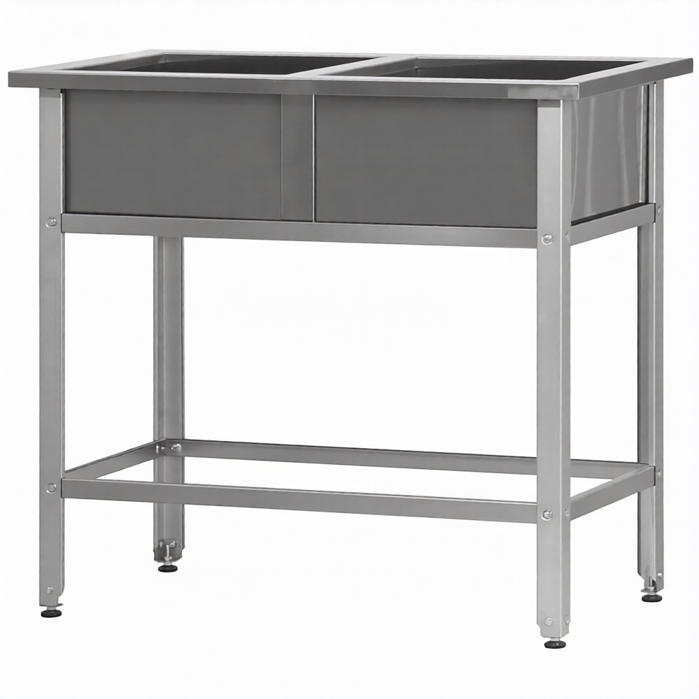 Ванна моечная ВМСр - 500/2  2 отв. д/смесит.