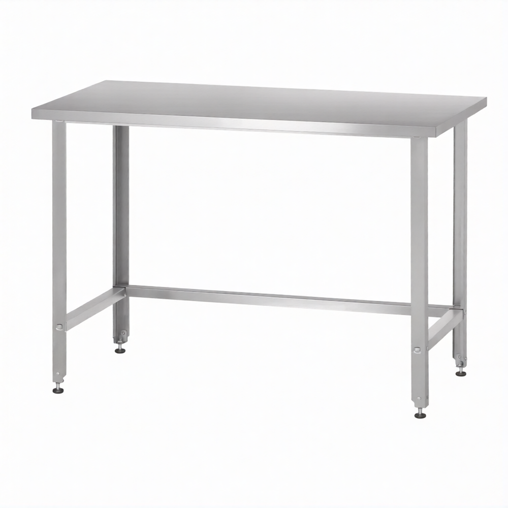 Стол производственный СПРн 860х1000х600 «Norma Zn» (полка-обвязка разборная, ножка угловая)