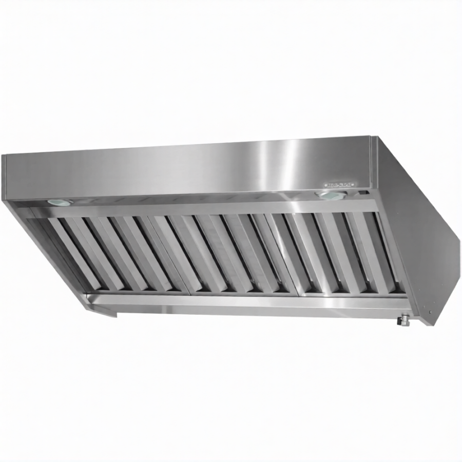 Зонт приточно-вытяжной полуоткрытый ЗППб 400х1000х2000 «Base» островной (к-т светильников)