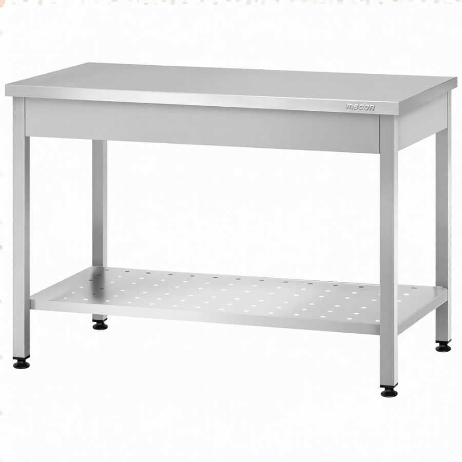 Стол производственный СПРп - 860х1000х700 «Profi Inox» (полка перфорация)