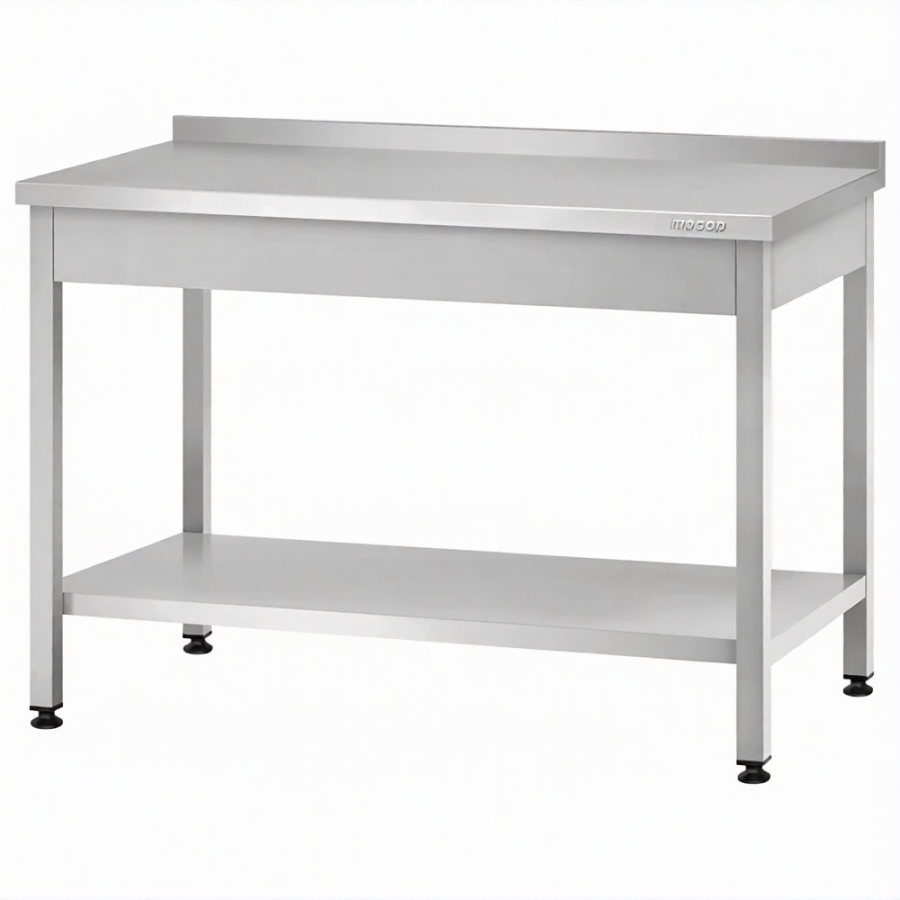 Стол производственный СПРп - 860х1000х700 «Profi Ral», борт (полка сплошная)