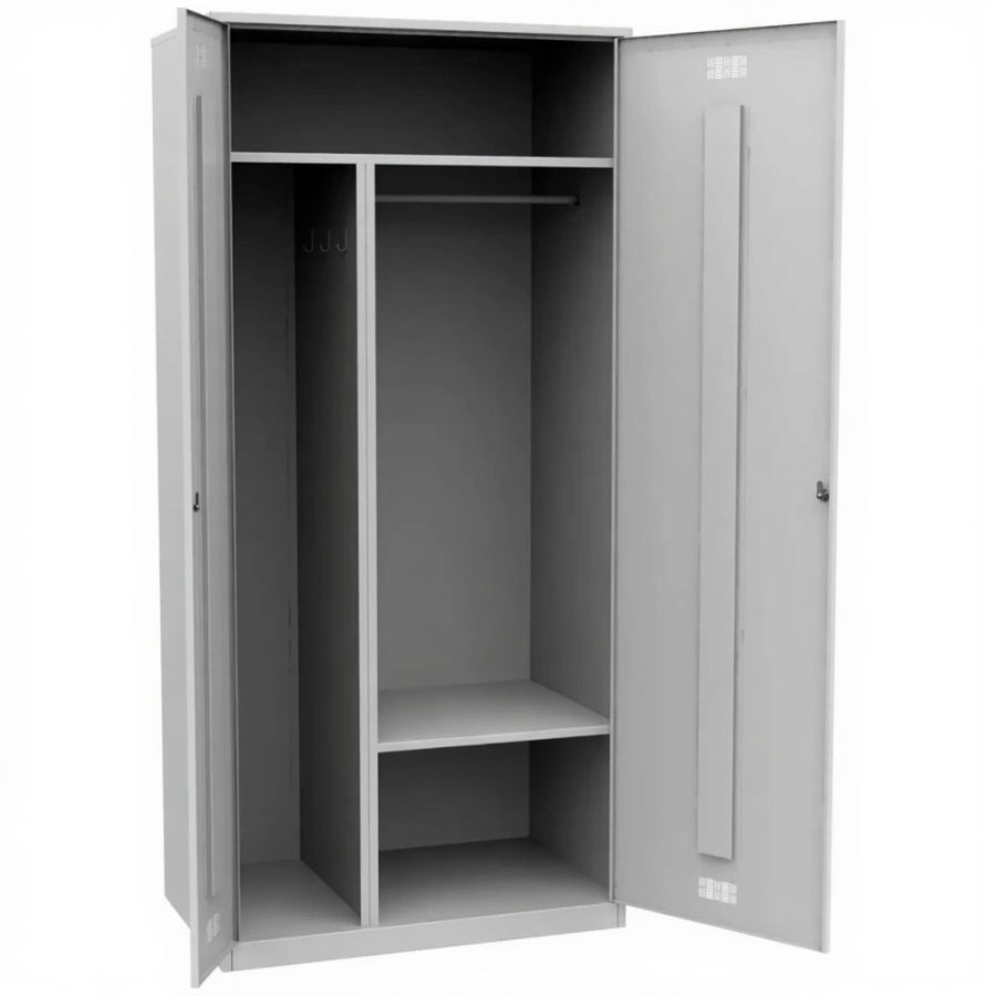 Шкаф для одежды металлический ШРВ-ДВ-930-2 двухстворчатый ШРВ-ДВ-930-2