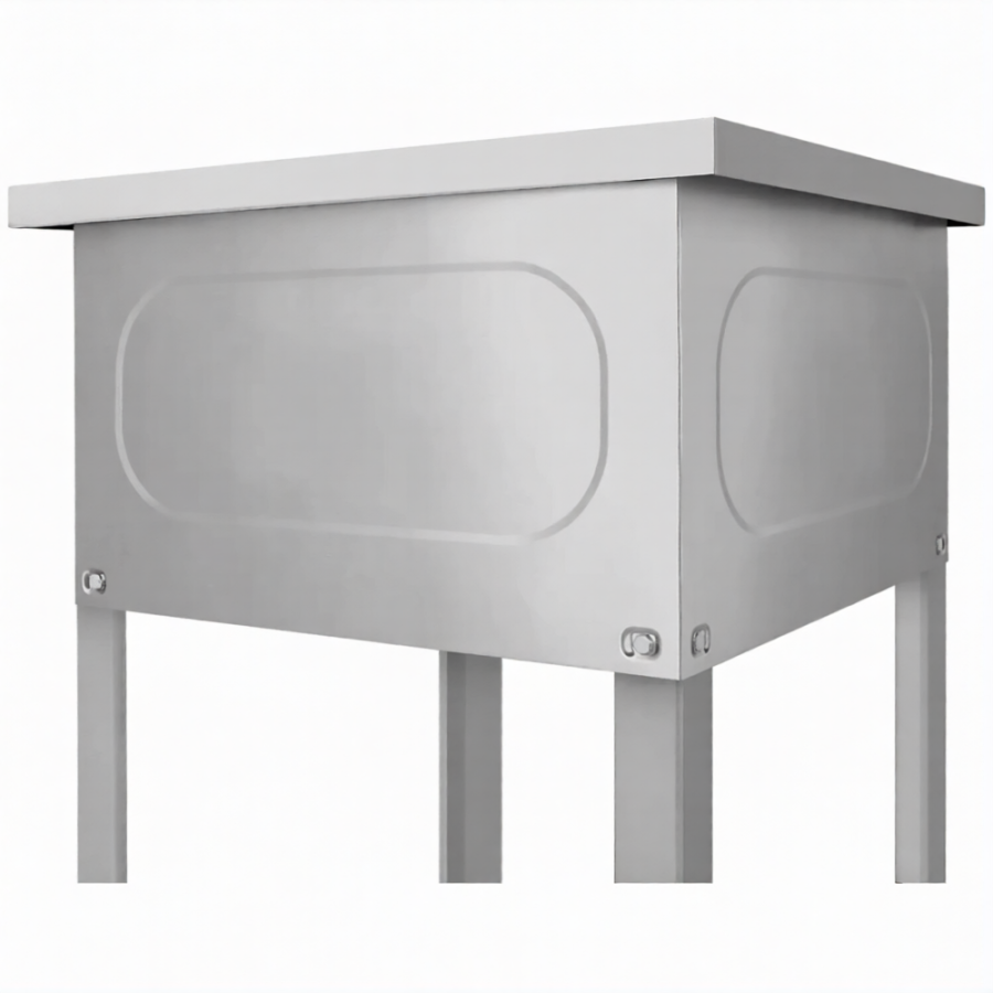 Ванна моечная ВМСн 1210  1 м/о 1110х530х350 (полка с отв., борт; ножка угл.)