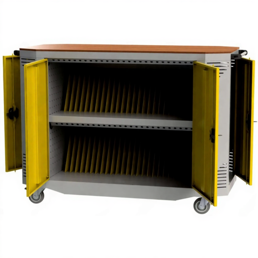 Тележка для 52 планшетов с электросхемой