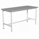 Стол для врача рабочий СЛ-1 (1200х600х750) (постформинг серый, каркас белый)