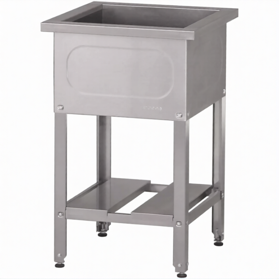 Ванна моечная ВМСн 1210  1 м/о 1110х530х350 (полка с отв., борт; ножка угл.)