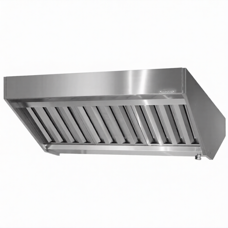 Зонт вытяжной полуоткрытый ЗВПб 400х1200х2000 «Base» островной