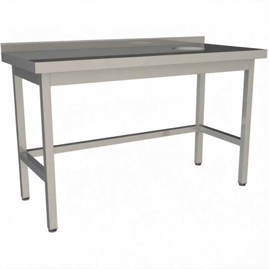 Стол для сбора пищевых отходов с бортом СПО-10/6-БО-П