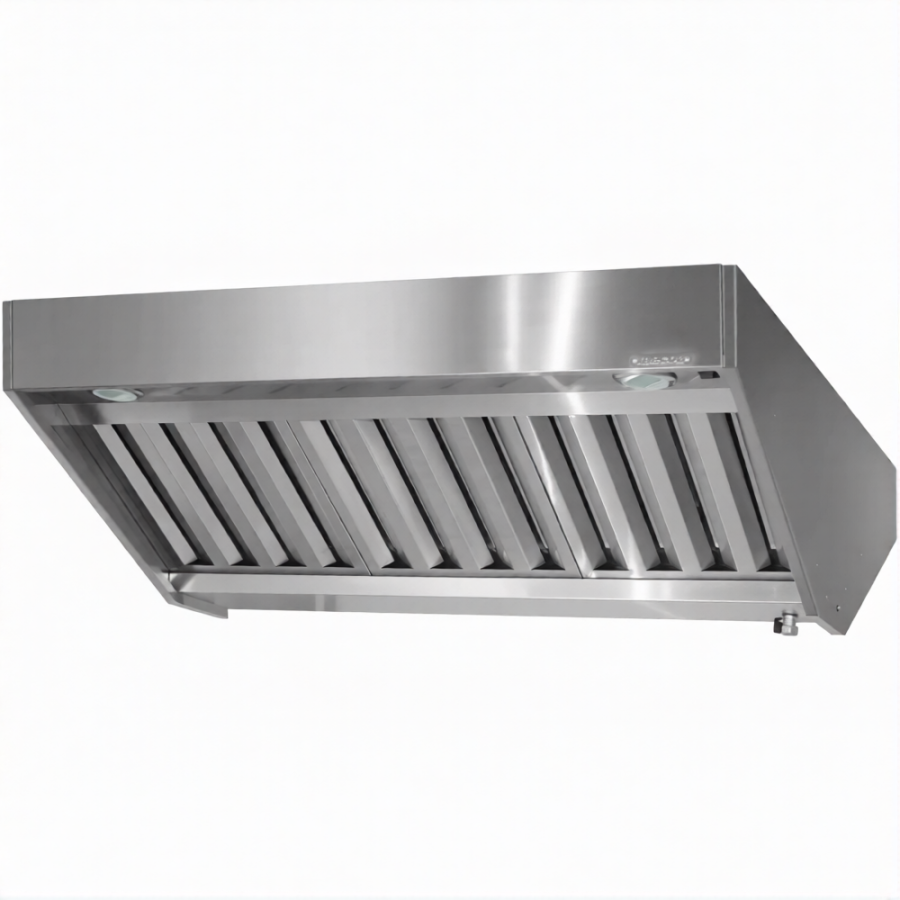 Зонт приточно-вытяжной полуоткрытый ЗППб 400х1000х2000 «Base» островной (к-т светильников)