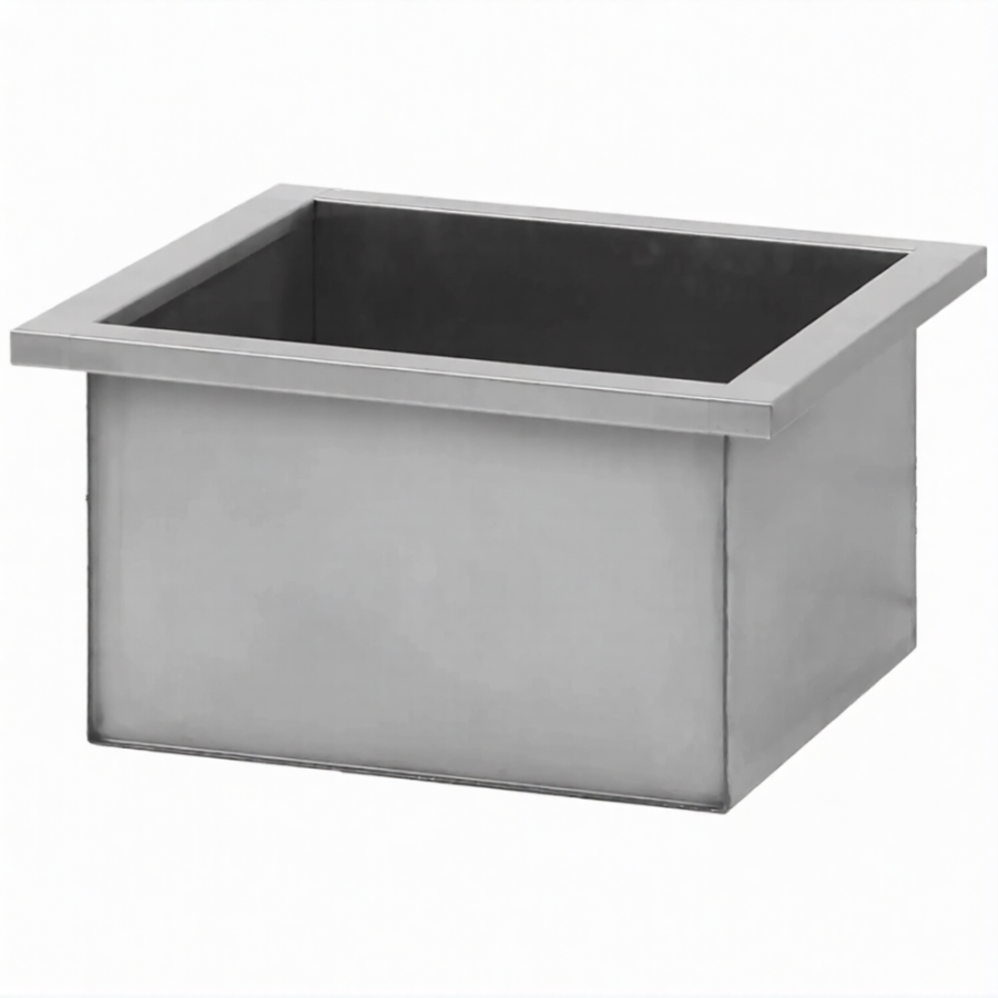 Ванна моечная ВМСн 1210  1 м/о 1110х530х350 (полка с отв., борт; ножка угл.)