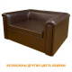 Диван двухместный ДО-15/2 (кожзам Эконом коричневый)